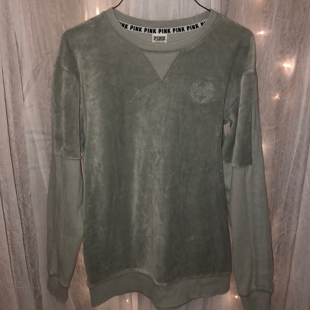 FINAL PRICE! 🖤 Vs PINK velvet sweatshirt